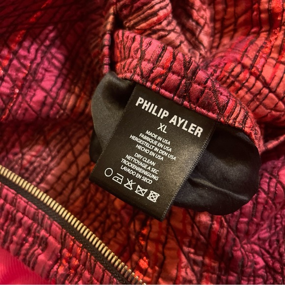 Philip Ayler Red Bomber Jacket - Picture 5 of 6